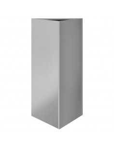 Fioriera da Giardino Triangolare 40x34,5x70 cm Acciaio Zincato 2