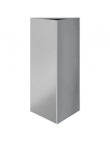 Fioriera da Giardino Triangolare 40x34,5x70 cm Acciaio Zincato
