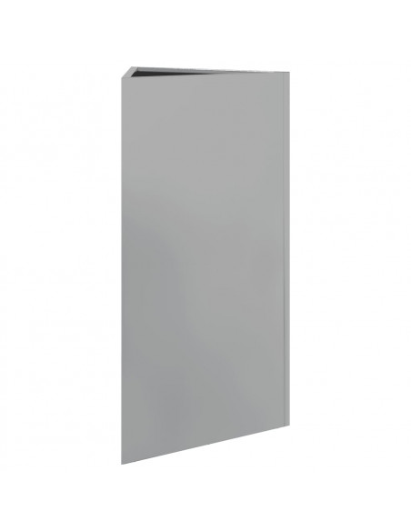 Fioriera da Giardino Triangolare 40x34,5x70 cm Acciaio Zincato