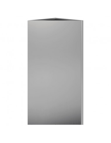 Fioriera da Giardino Triangolare 40x34,5x70 cm Acciaio Zincato