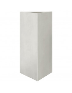 Fioriera da Giardino Triangolare 40x34,5x70 cm in Acciaio Inox 2
