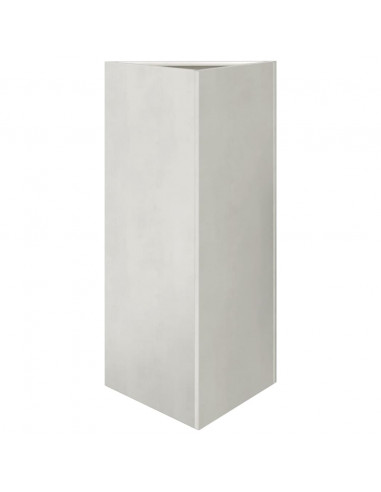 Fioriera da Giardino Triangolare 40x34,5x70 cm in Acciaio Inox