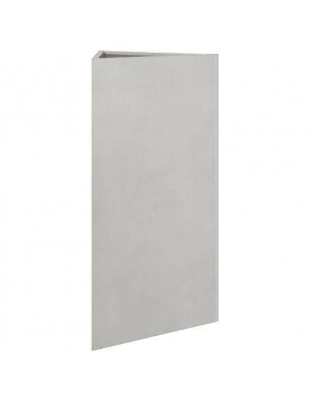 Fioriera da Giardino Triangolare 40x34,5x70 cm in Acciaio Inox
