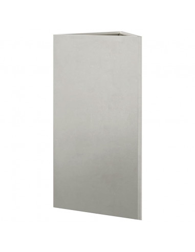 Fioriera da Giardino Triangolare 40x34,5x70 cm in Acciaio Inox