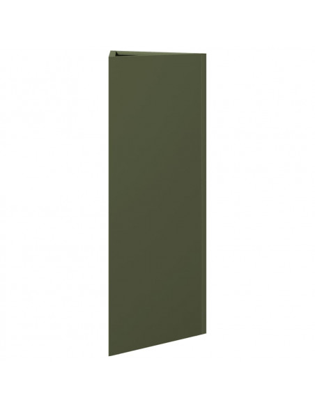 Fioriera da Giardino Verde Oliva Triangolare 30x26x75cm Acciaio