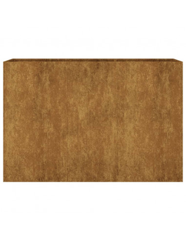 Fioriera Rialzata da Giardino 120x40x80 cm in Acciaio Corten