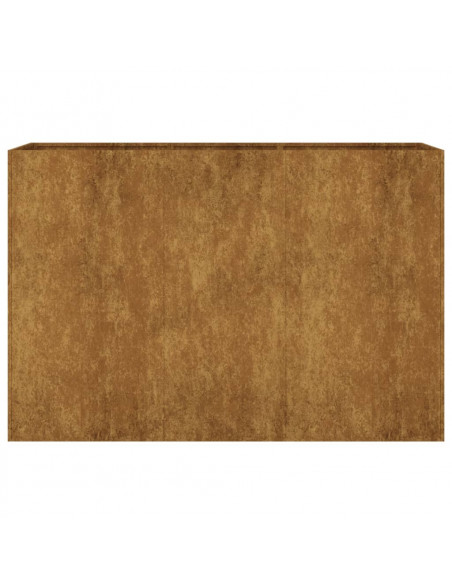 Fioriera Rialzata da Giardino 120x40x80 cm in Acciaio Corten