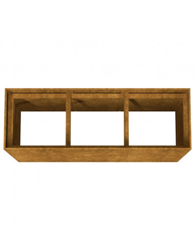 Fioriera Rialzata da Giardino 120x40x80 cm in Acciaio Corten