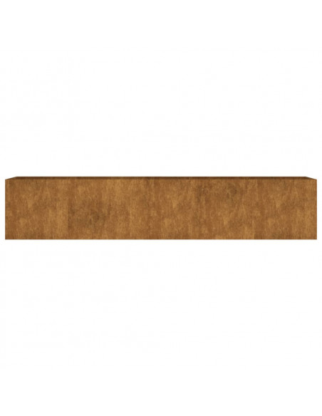 Fioriera Rialzata da Giardino 200x40x40 cm in Acciaio Corten