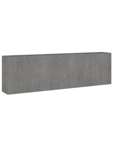 Fioriera Rialzata da Giardino 280x40x80 cm in Acciaio Corten