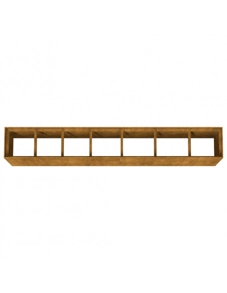 Fioriera Rialzata da Giardino 280x40x80 cm in Acciaio Corten