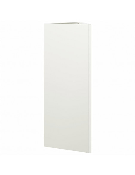 Fioriere 2 pz Bianche Triangolari 30x26x75 cm in Acciaio