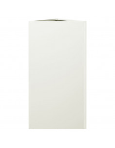 Fioriere 2 pz Bianche Triangolari 40x34,5x70 cm in Acciaio 2