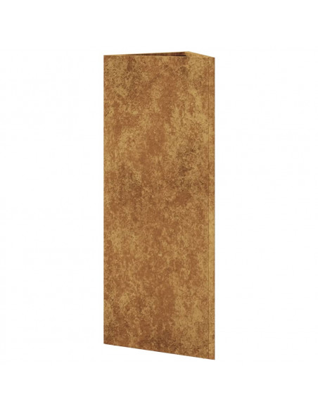 Fioriere 2 pz Triangolari 30x26x75 cm in Acciaio Corten