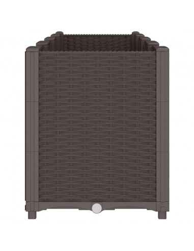 Fioriera da Giardino Marrone 160x40x53 cm in PP