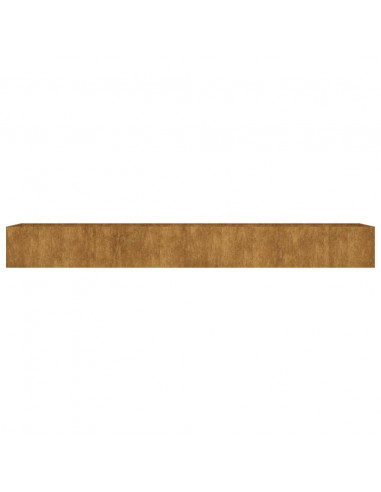 Fioriera Rialzata da Giardino 360x80x40 cm in Acciaio Corten