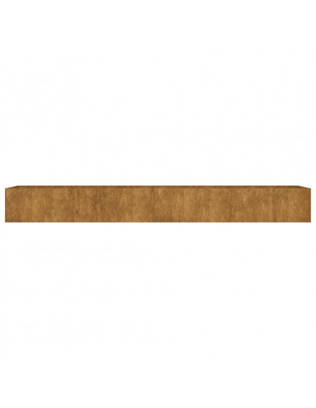Fioriera Rialzata da Giardino 360x80x40 cm in Acciaio Corten