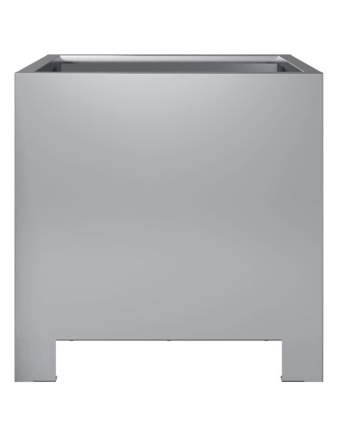 Fioriera da Giardino 30x30x30 cm Acciaio Zincato