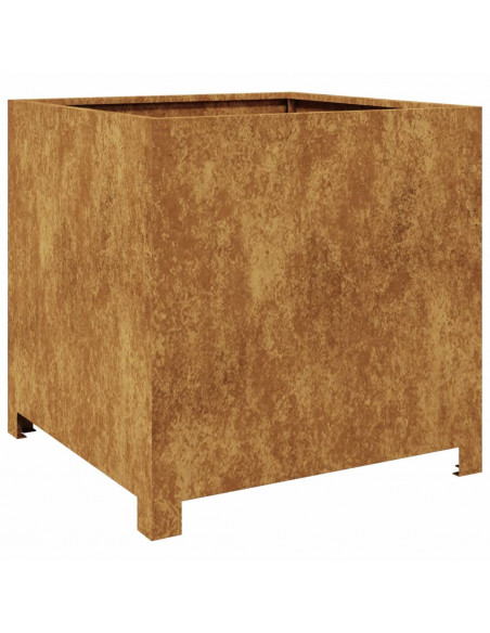 Fioriera da Giardino 50x50x50 cm in Acciaio Corten
