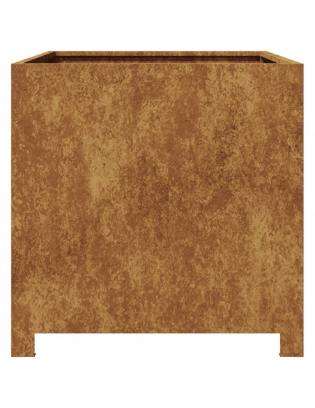 Fioriera da Giardino 50x50x50 cm in Acciaio Corten