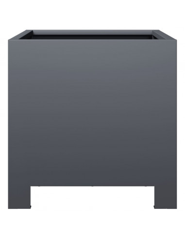 Fioriera da Giardino Antracite 30x30x30 cm in Acciaio