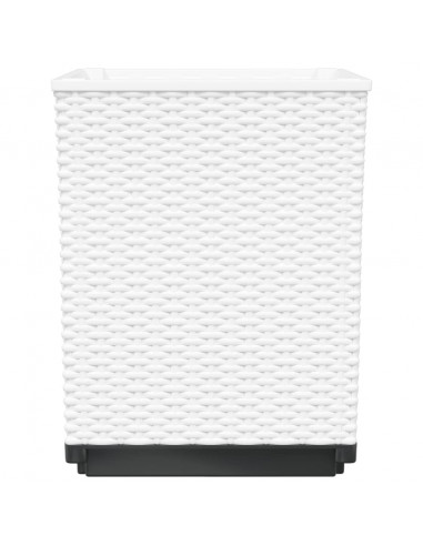 Fioriere 2 pz Bianche 30x30x37 cm in Polipropilene