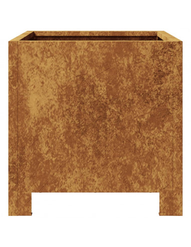 Fioriere da Giardino 2 pz 30x30x30 in Acciaio Corten