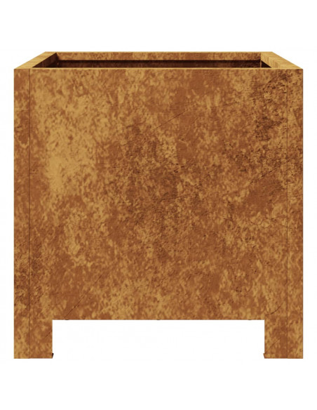 Fioriere da Giardino 2 pz 30x30x30 in Acciaio Corten