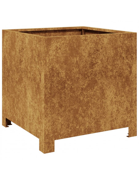 Fioriere da Giardino 2 pz 40x40x40 cm in Acciaio Corten