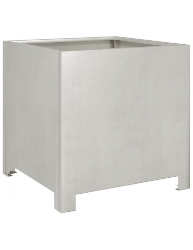 Fioriere da Giardino 2 pz 40x40x40 cm in Acciaio Inox