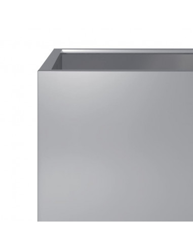 Fioriere da Giardino 2 pz 40x40x40 cm in Acciaio Zincato