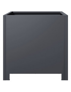 Fioriere da Giardino 2 pz Antracite 40x40x40 cm in Acciaio 2