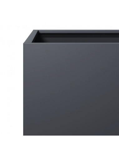 Fioriere da Giardino 2 pz Antracite 40x40x40 cm in Acciaio