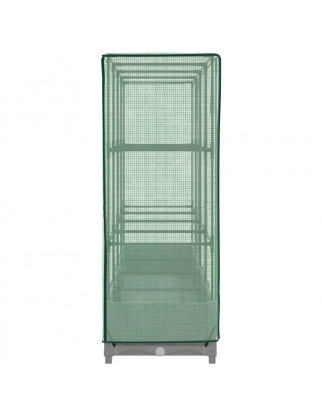 Letto Rialzato con Copertura Serra Effetto Rattan 160x40x123 cm