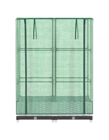 Letto Rialzato con Copertura Serra Effetto Rattan 80x40x123 cm