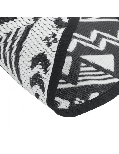 Tappeto da Esterni Nero Ø200 cm in PP