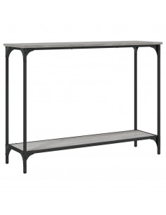 Tavolino Consolle Grigio Sonoma 101x30,5x75cm Legno Multistrato 2