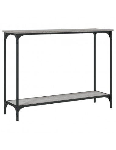 Tavolino Consolle Grigio Sonoma 101x30,5x75cm Legno Multistrato