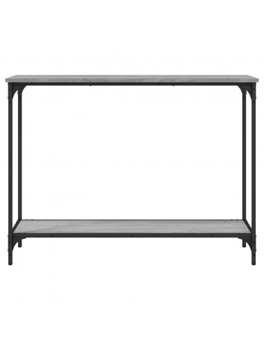 Tavolino Consolle Grigio Sonoma 101x30,5x75cm Legno Multistrato