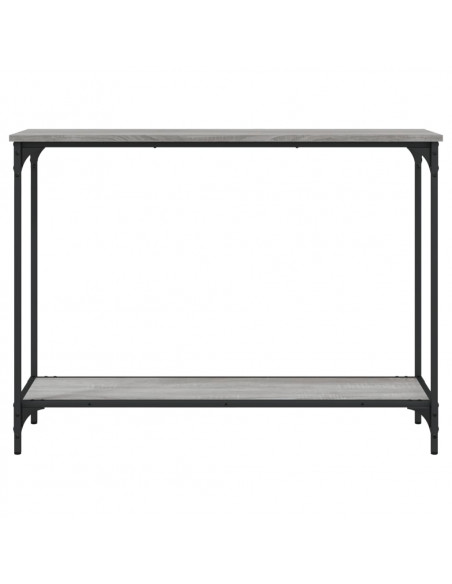 Tavolino Consolle Grigio Sonoma 101x30,5x75cm Legno Multistrato