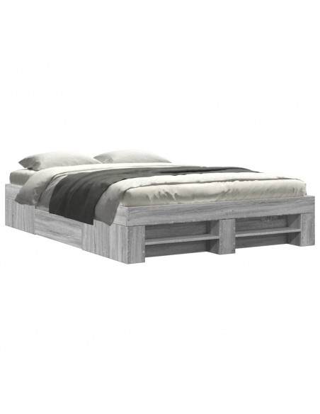 Giroletto Grigio Sonoma 135x190 cm in Legno Multistrato