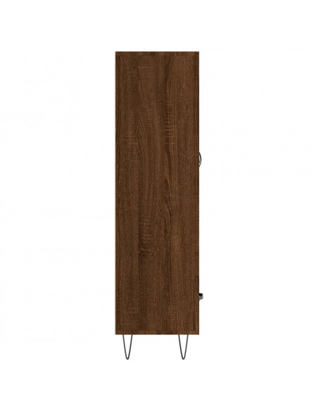 Credenza Rovere Marrone 69,5x31x115 cm in Legno Multistrato
