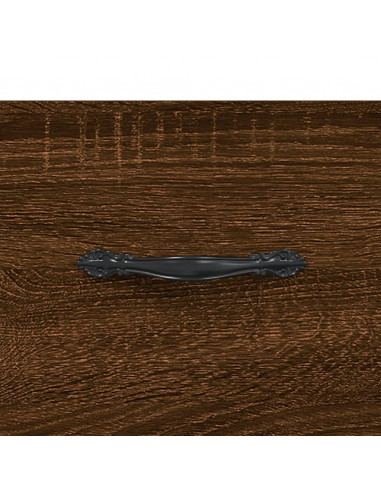 Credenza Rovere Marrone 69,5x31x115 cm in Legno Multistrato