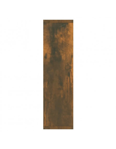 Mobile a Specchio con LED Rovere Fumo 76x15x55 cm