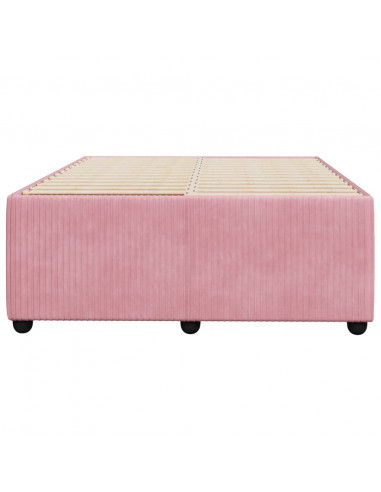 Giroletto senza Materasso Rosa 120x190 cm Velluto