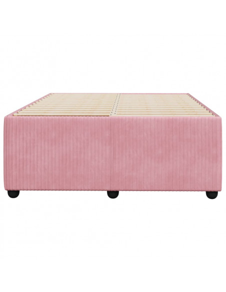 Giroletto senza Materasso Rosa 120x190 cm Velluto
