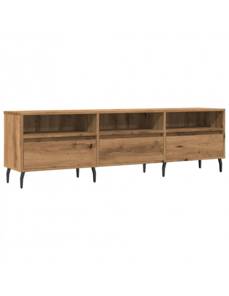 Mobile Porta TV Rovere Artigianale 150x30x44,5 cm Multistrato