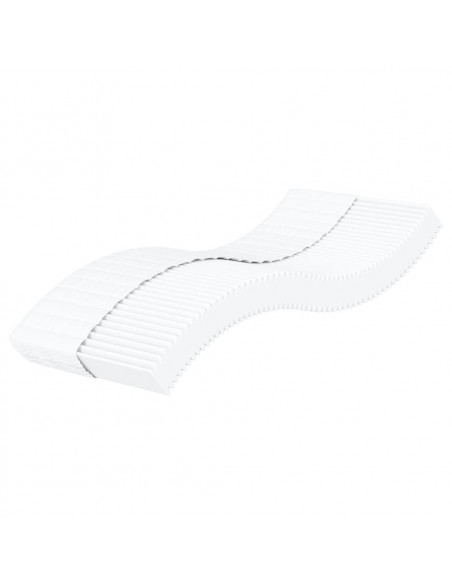 Materasso in Schiuma per Bambini Bianco 80x160 cm Durezza H2 H3