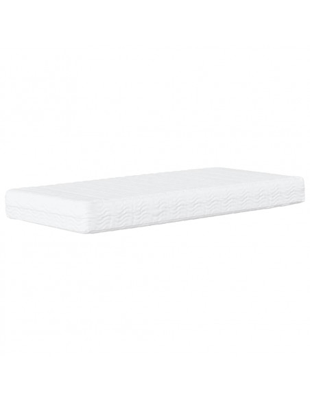 Materasso in Schiuma per Bambini Bianco 80x160 cm Durezza H2 H3