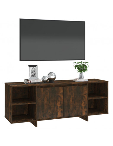Mobile Porta TV Rovere Fumo 130x35x50 cm in Truciolato
